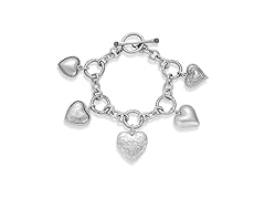 TENTMENTISE Silver Heart Bracelet