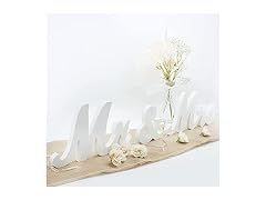 JOYLEX Mr & Mrs Sign for Wedding Table