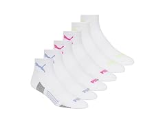 PUMA Women's 12-Pairs Quarter Crew Socks