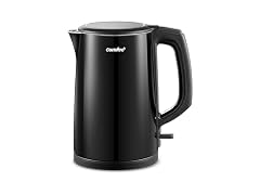 COMFEE' Stainless Steel Electric Kettle 1.5L, Black
