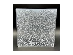 zhxcgooyx 3D Plastic Embossing Folder Template Floral