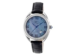 Austin Swiss MOP Leather Band Watch Date