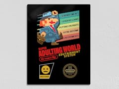 Super Adulting World Metal Poster
