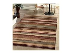 Superior Indoor Area Rug with Jute Backing 8'x10' Maroon