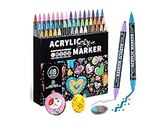 Mzh Art Dual Tip Acrylic Paint Pens