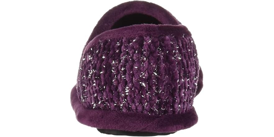 Dearfoams Women's Chenille A-Line Slippers - Memory Foam, Indoor/Outdoor Sole, Sizes 5-12