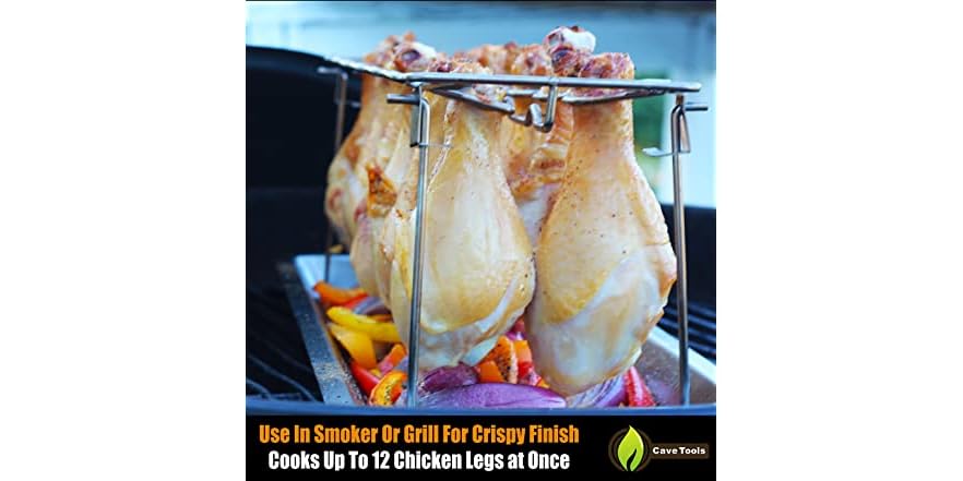 Using A Wingette Rack Cave Tools Chicken Wing & Leg Rack
