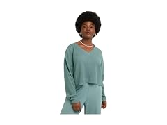 Hanes Women (XL) Originals Fleece Salt Pool Green