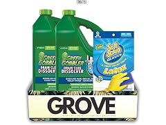 GROVE 2x Green Gobbler Liquid Drain Clog Remover