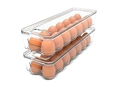 Utopia Home Egg Container With Lid and Handle for