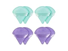 8 Pieces Powder Puff Face Green and Purple