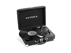 Victrola Journey+ Bluetooth Suitcase Record Player – Built-i (Open Box)