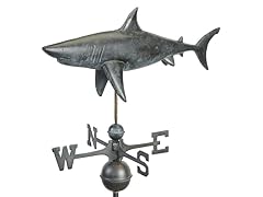 Shark Weathervane - Grey Patina