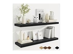 2 Pack Floating Shelves, Black