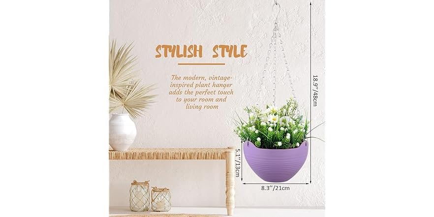 16 Pack Self Watering Hanging Planters