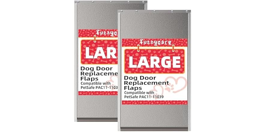 2PACK Large Dog Door Replacement Flap