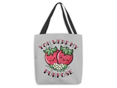 "The Last of Strawberries" Large Tote Bag