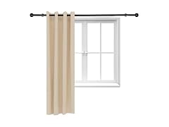 Sunnydaze Decor SNR-498 Blackout Curtain 52x84 Beige B