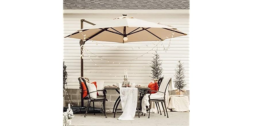 Offset Patio Umbrella With Base
