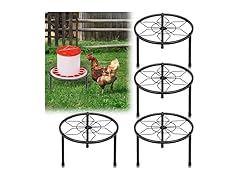 LOTKEY 4 PCS Metal Stand for Chicken Feeder Water