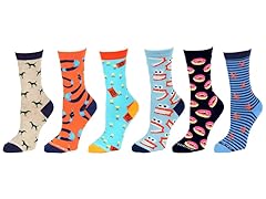 Unsimply Stitched Women's Crew Socks 6Pk