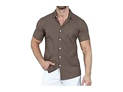 YTD Men's Western Casual Shirt Button Up