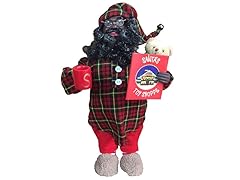 African American Pajama Claus Red