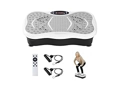 Vibration Plate Exercise Machine, 200 Speeds Vibrating Plate for Lymphatic Drainage, Vibrating Shaking Full Body Shaker Workout, Vibration Fitness Platform for Weight Loss, for Home, LightGray (Open Box)