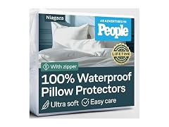 (4Pk) Waterproof Pillow Protectors, Std