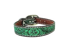 Weaver Leather Pet Carved Flower Dog Collar