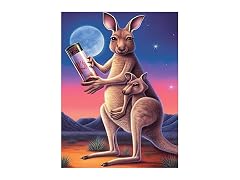 Bimkole 5D Diamond Painting Kits Kangaroo, DIY