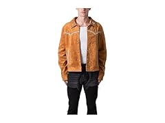 Men's Suede Jacket Orange