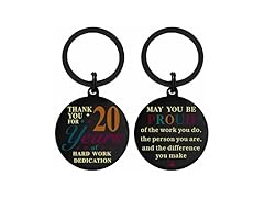 iyaone 20Yr Work Anniversary Keychain