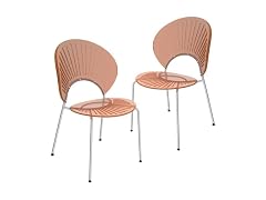 LeisureMod OC20A2 Opulent Dining Chair Amber