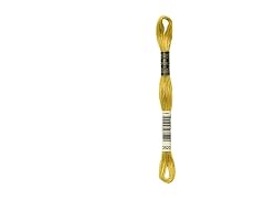 DMC 6-Strand Embroidery Cotton Floss, Dark Straw