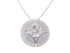 Swarovski CZ Circle Star Pendant