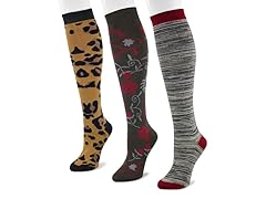 3-Pair Knee High Fashion Sock Pack