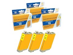 Compatible Epson 125 Yellow Ink Cartridge (3 Pack)