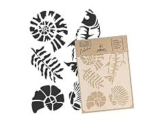 NAKLEO Stencil A5 Jurassic Ammonite Fossils