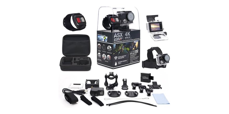 ActionPro 4K UHD WiFi Sports Cam Bundle