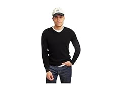NAADAM Mens (2XL) Cashmere Core Vneck Black
