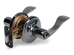 Grade 2 Simone Style Lever, Interior Locking, Black Pearl