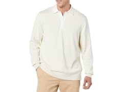 Amazon Essentials Rugby Sweater, Light Beige (S)