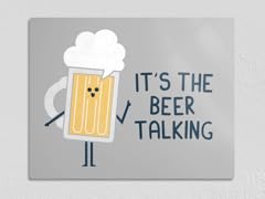 Beer Talk 11" x 14" Metal Poster