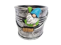 6.6" Cement Gnome Pot