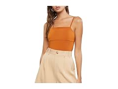 Forever 21 (L) Seamed Fitted Cami Praline