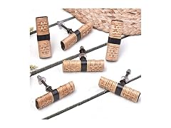 Indian Shelf 6 Pieces Wood Drawer Knobs