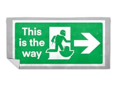 "Exit Sign" Beach Towel