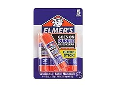 Elmer's School Glue Sticks 5ct Purple