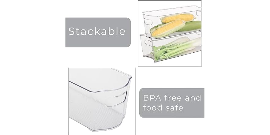 Smart Design Stackable Organizer Bins